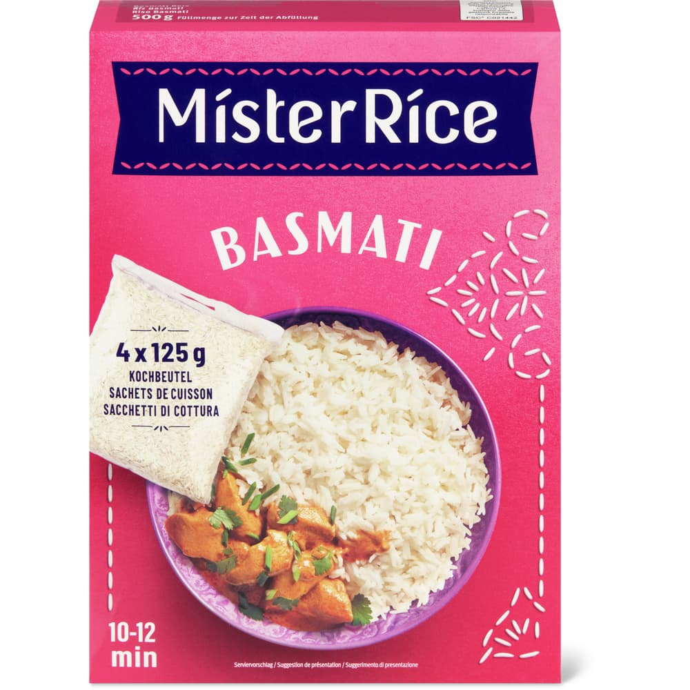 Mister Rice · Riz basmati · en sachet de cuisson • Migros