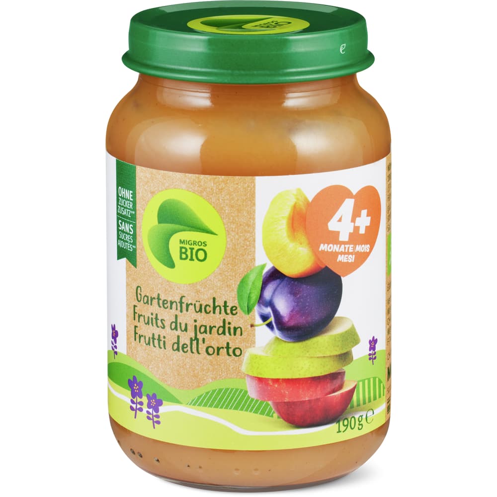 Migros Bio Babygläschen aus Gartenfrüchten Ab 4 Monaten