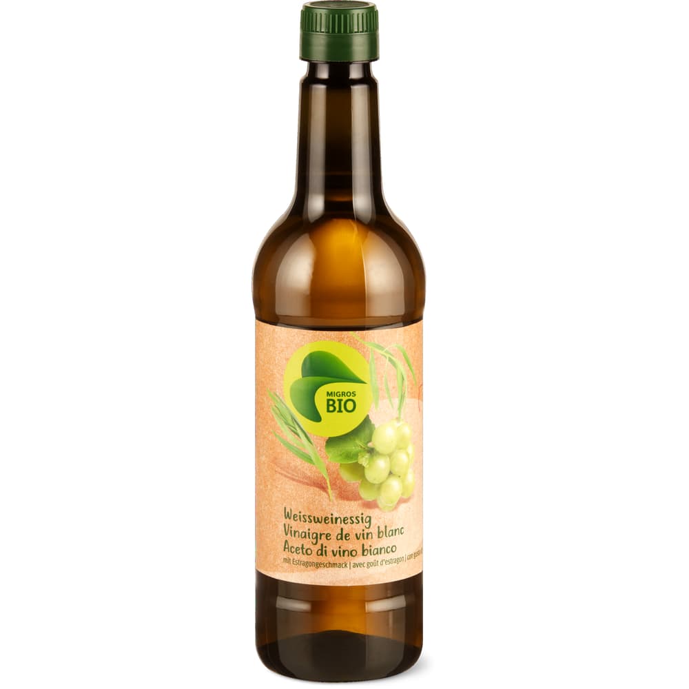 Weissweinessig Bio, mit Estragongeschmack, vegan