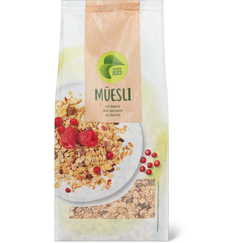 Migros Bio Birchermüesli mit Beeren Reddy Berries