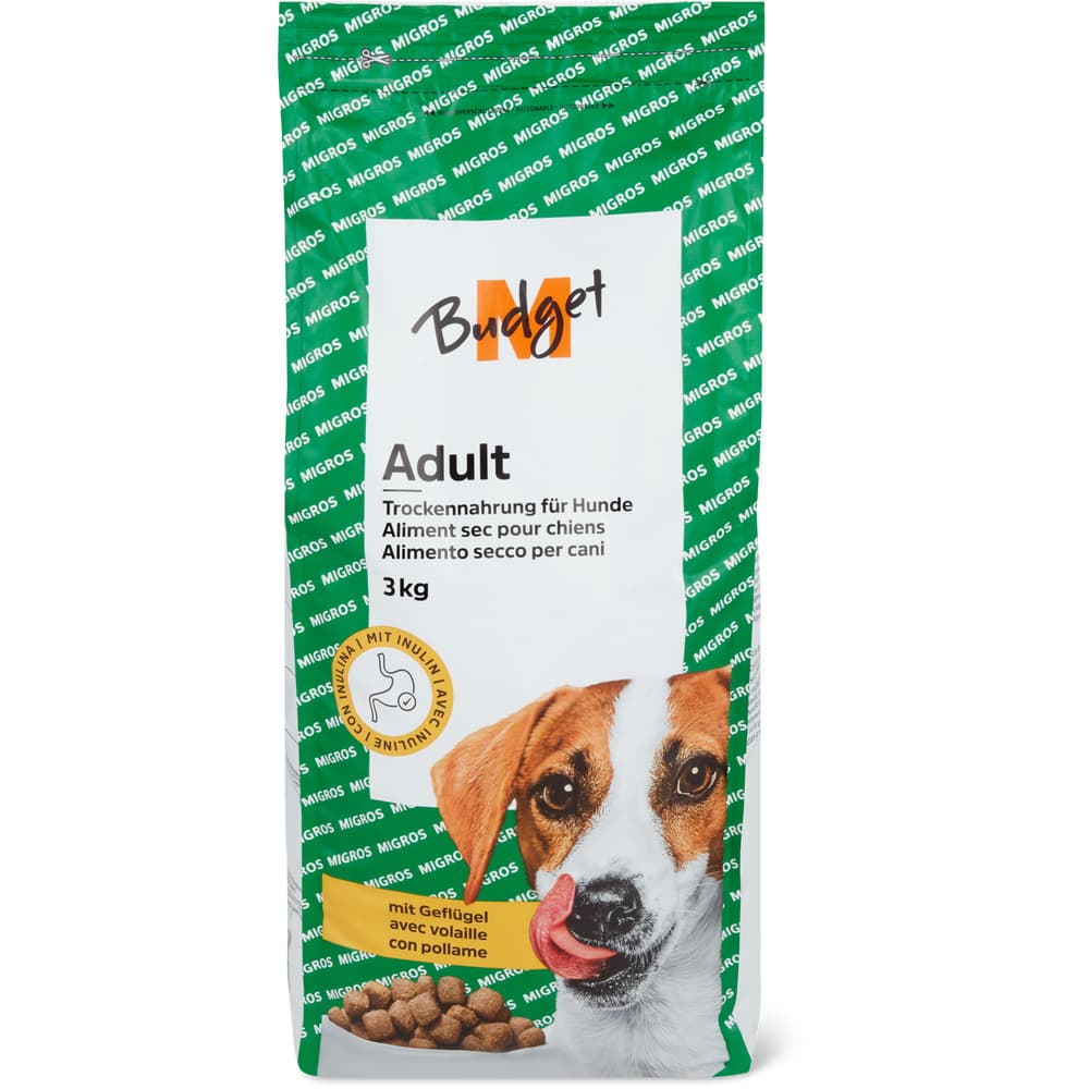 M-Budget Trockenfutter für Hunde Geflügel mit Inulin