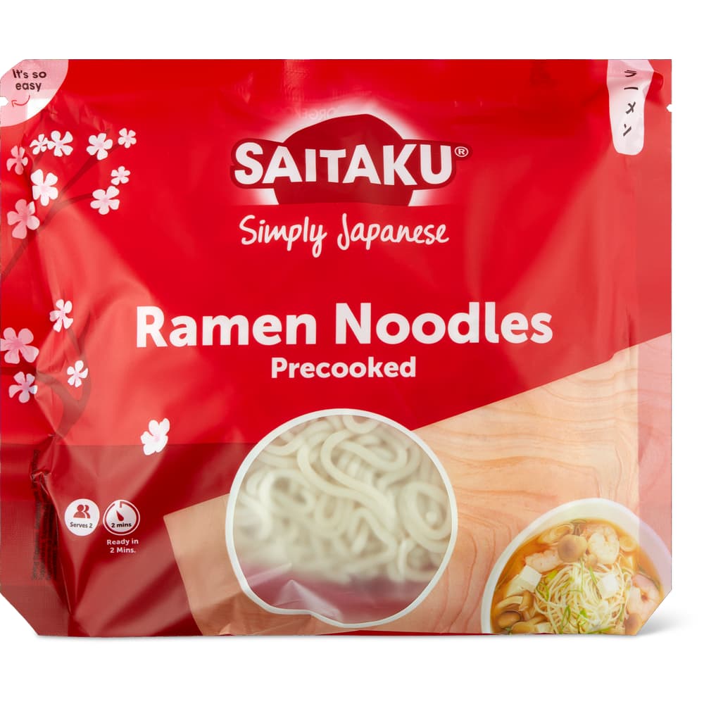 Saitaku Simply Japanese Ramen Noodles Precooked