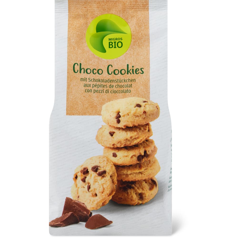 Choco Cookies Bio, mit Schokoladenstückchen