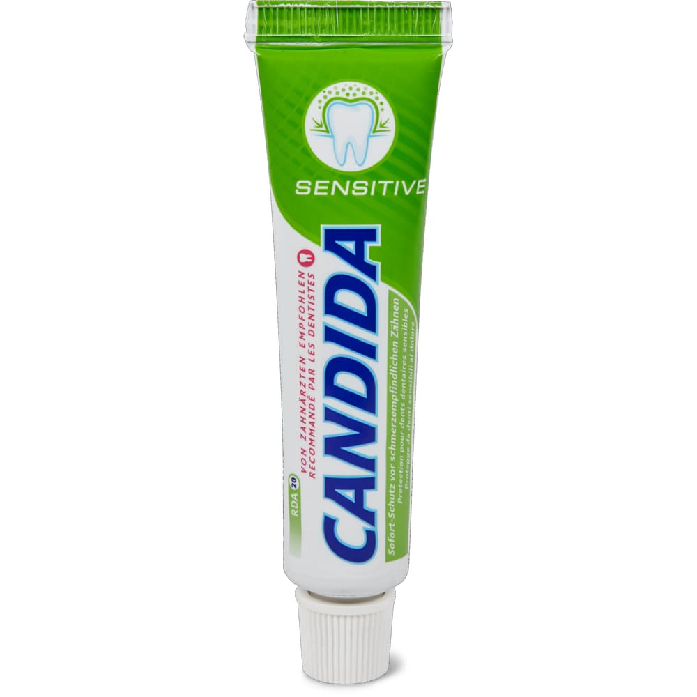 Candida · Toothpaste for Sensitive Teeth · Travel Size • Migros