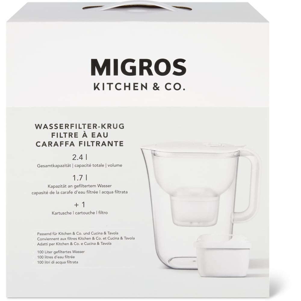 Migros Kitchen & Co. Wasserfilter 2,4l / 1,7l