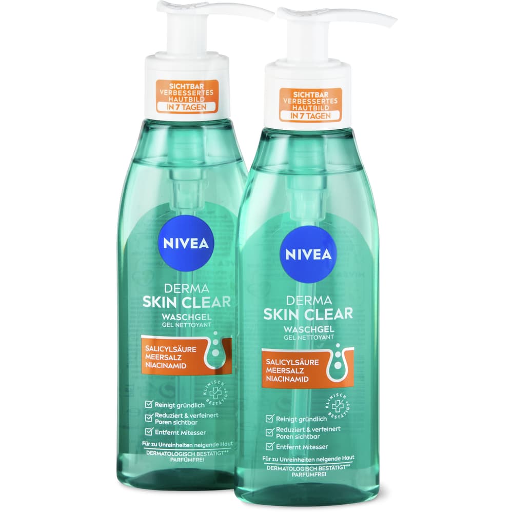Nivea Derma Skin Clear Waschgel Duo