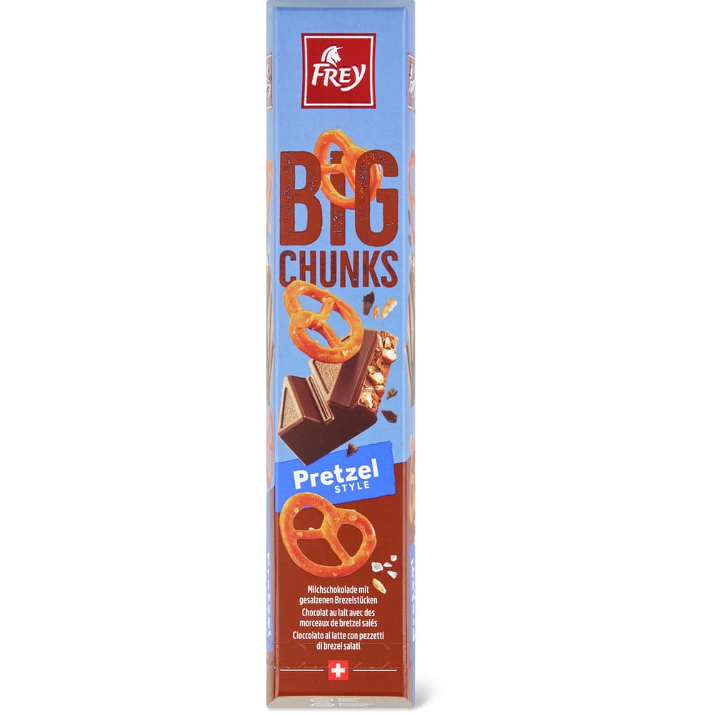 Frey Big Chunks Milchschokolade mit gesalzenen Bretzelstücken