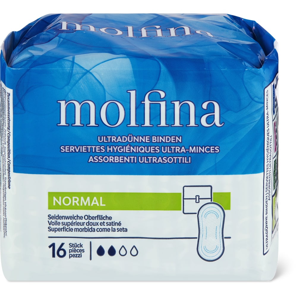 Molfina sanitary towels normal migros