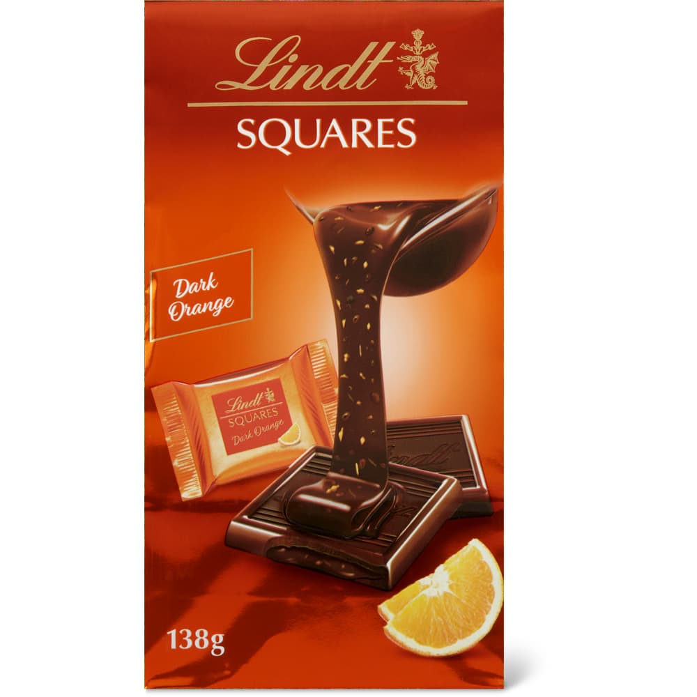 Lindt Squares Dark Orange