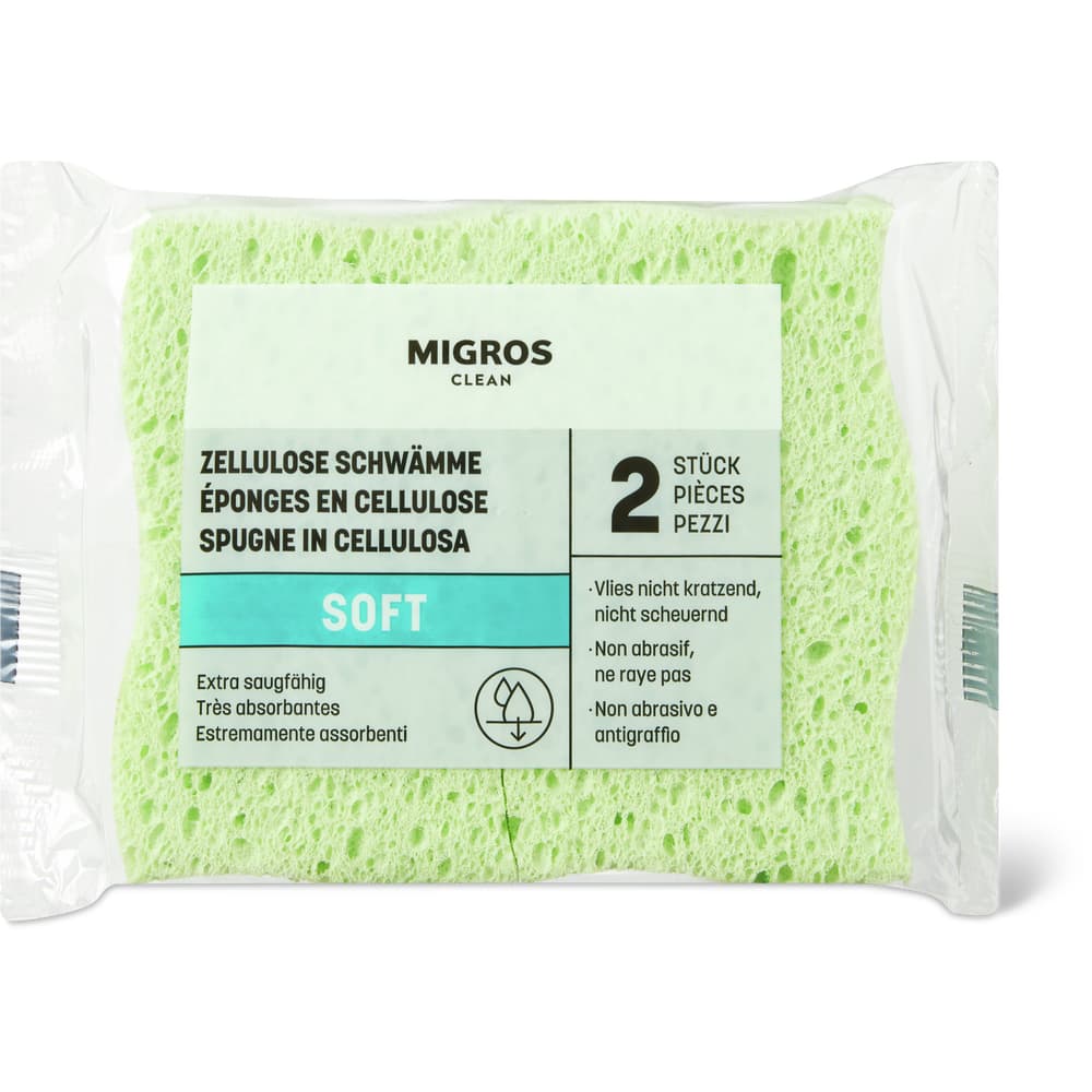 Migros Clean Schwamm aus Zellulose Soft