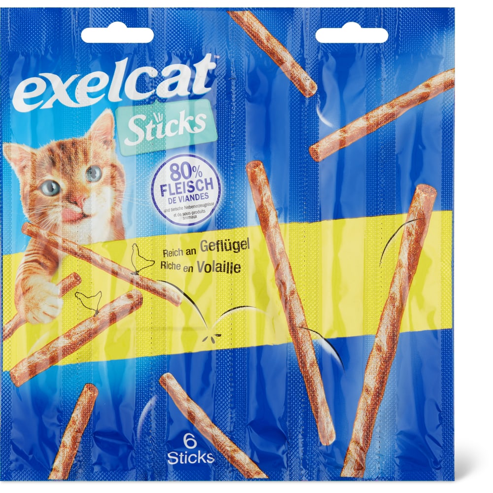 Exelcat Sticks Katzensnack Geflügel