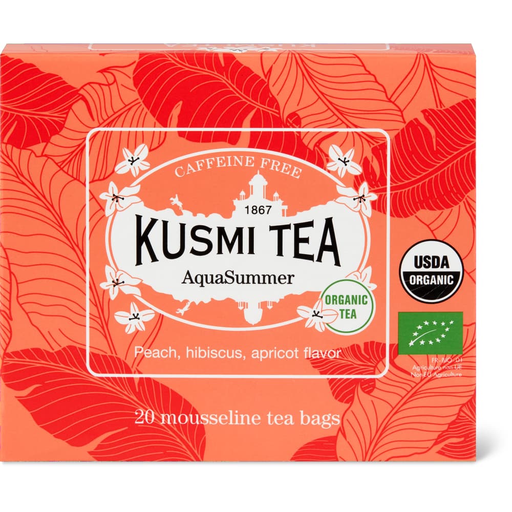 Kusmi Tea Aqua Summer Bio-Infusion Aroma Pfirsich, Hibiskus, Aprikose