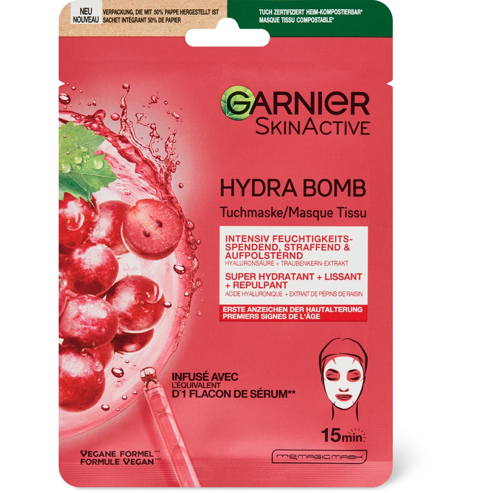 Garnier SkinActive Hydra Bomb aufpolsternde Tuchmaske