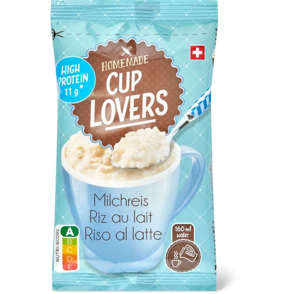 Homemade Cup Lovers Milchreis