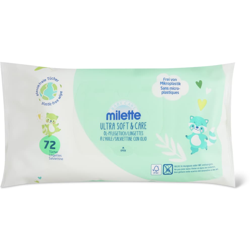 Milette Baby Care Baby-Feuchttücher Mit Öl