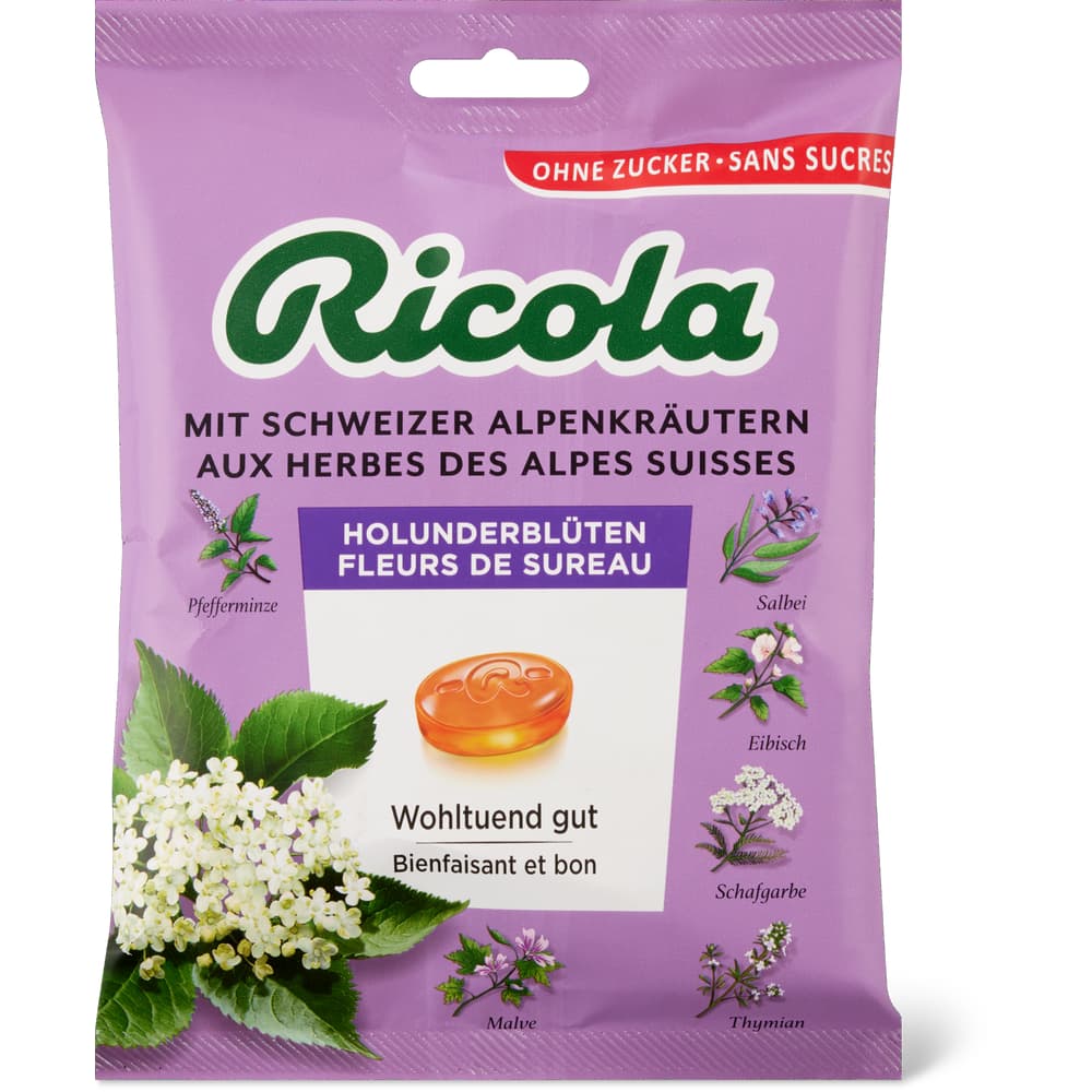Ricola Kräuterbonbons Holunderblüten