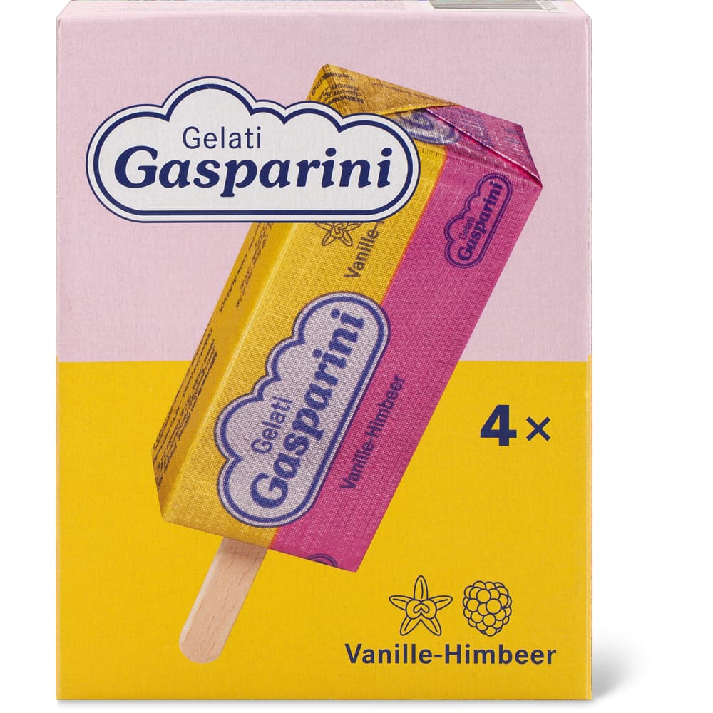 Gasparini Gelato Su Stecco Vaniglia E Lampone Migros
