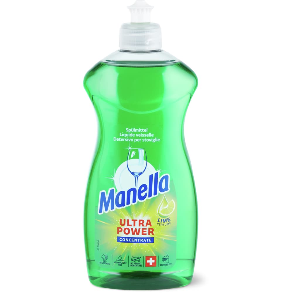 Manella Ultra Power Geschirrspülmittel Limette