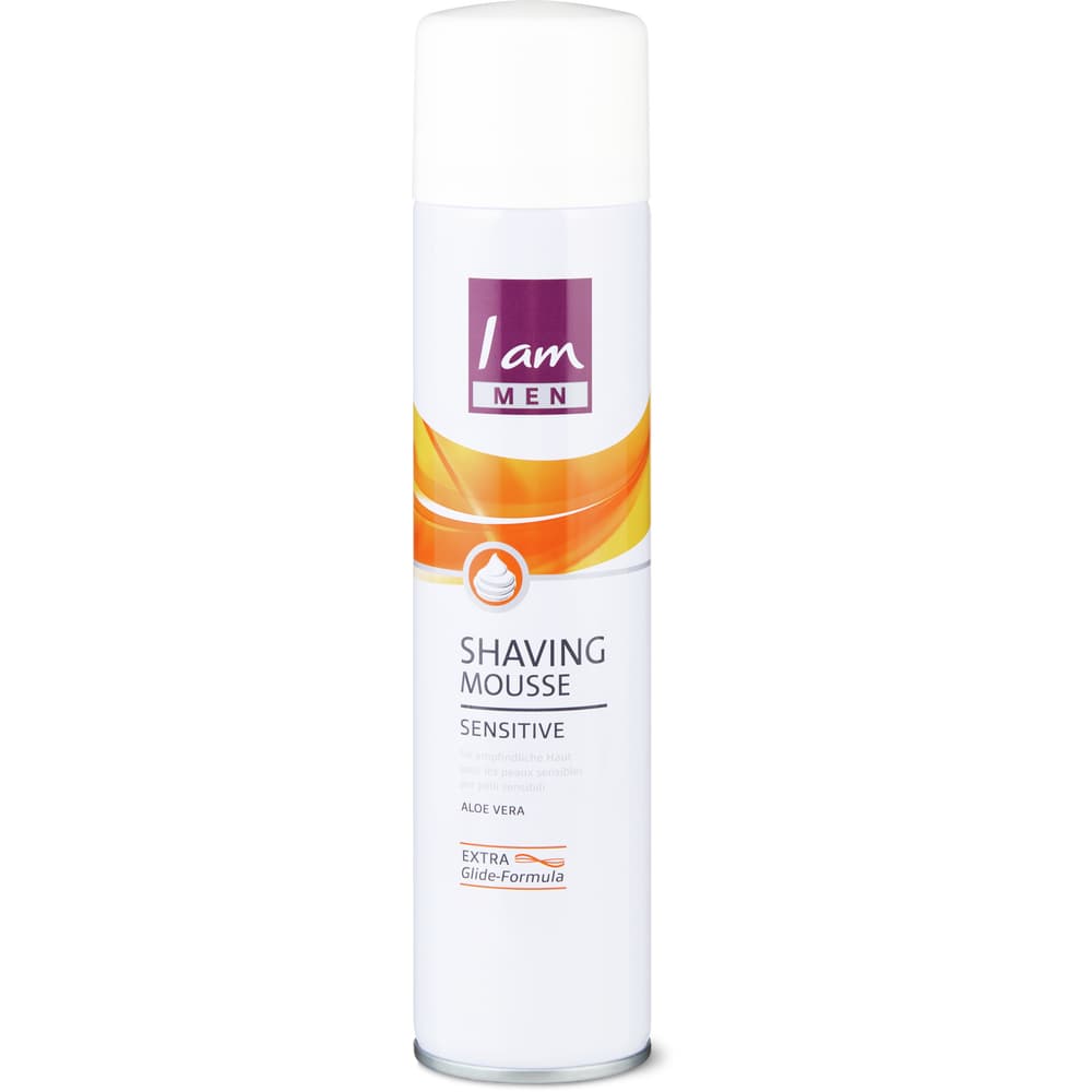 I am Men Shaving Mousse Sensitive Aloe Vera / extra Glide-Formula