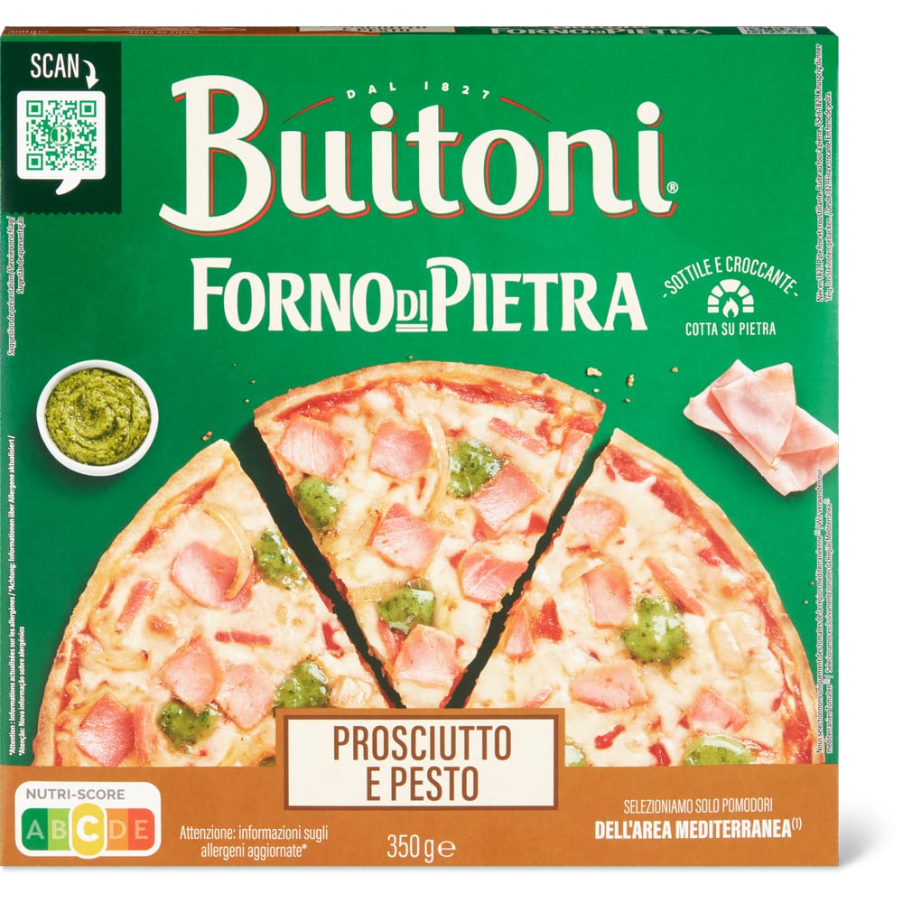 Buitoni Forno di Pietra Pizza Schinken und Pesto