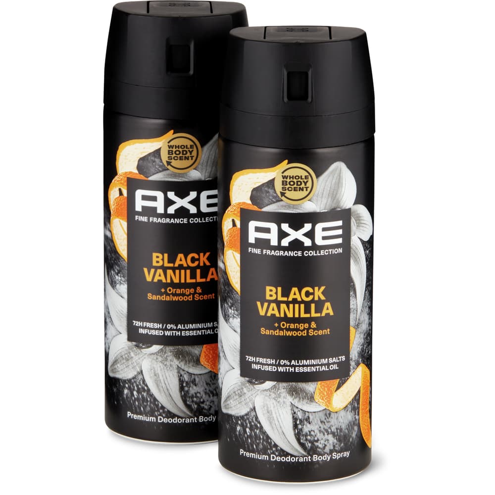 Axe Black Vanilla Deospray 48h ohne Aluminiumsalze
