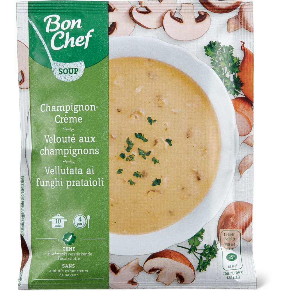 Bon Chef Champignoncrèmesuppe vegetarisch