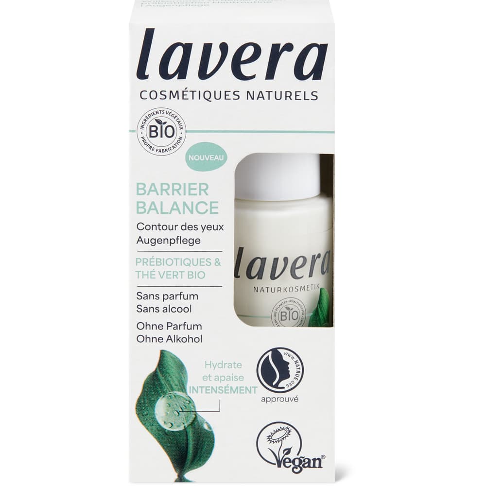 Lavera Barrier Balance Augenpflege Präbiotika & grüner Tee, vegan