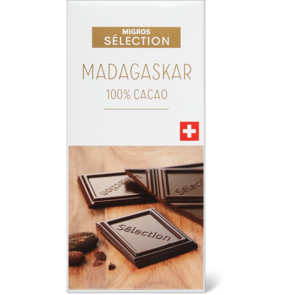 Sélection Tafelschokolade Dunkel, 100% Kakao Madagaskar
