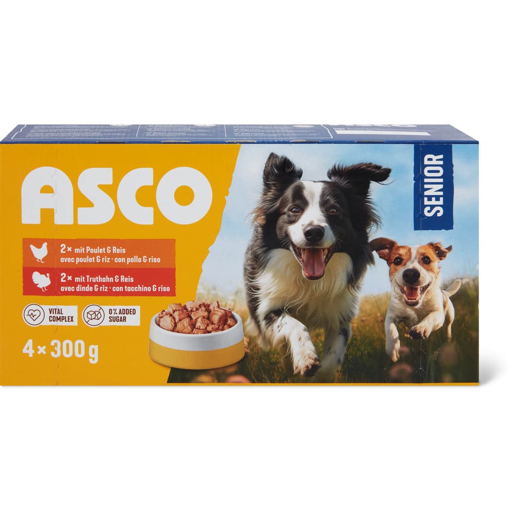 Asco Senior Terrine Huhn, Truthahn und Reis