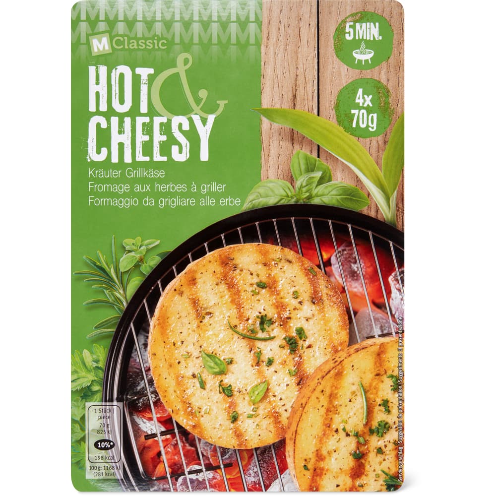 M-Classic Hot Cheesy Kräuter Grillkäse