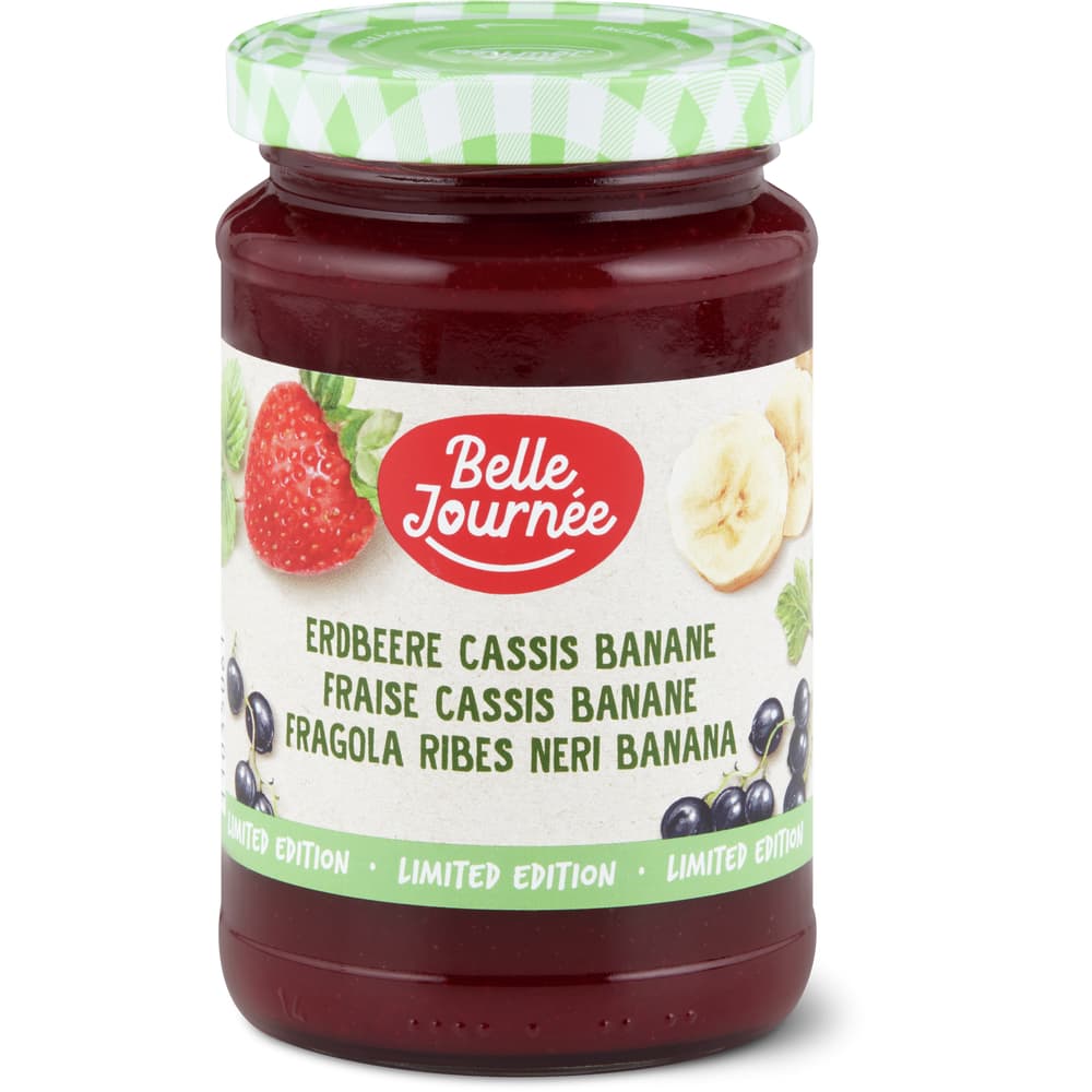 Belle Journée Konfitüre Erdbeere, Cassis, Banane
