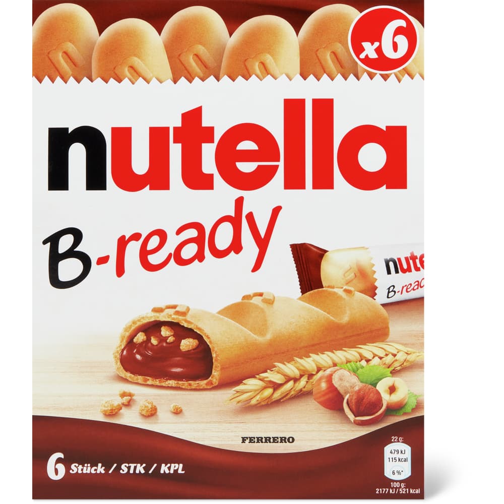Nutella Schokoladensnacks Nutella gefüllt