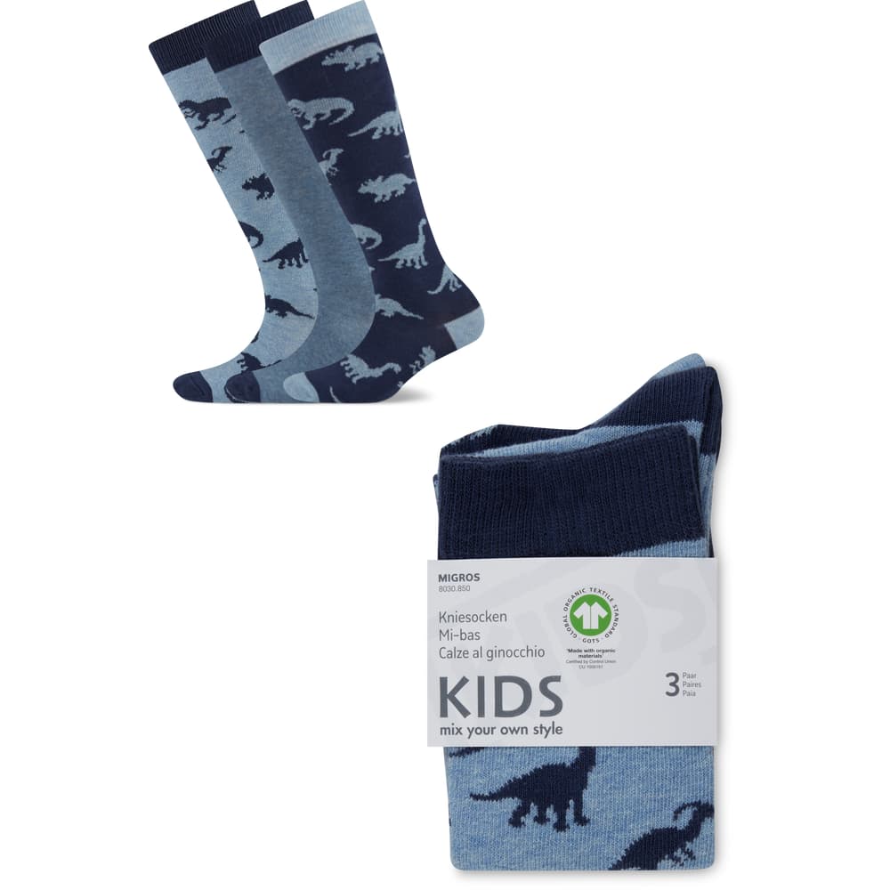 Migros Kids & Co. Kinder Kniesocken 3 teilig