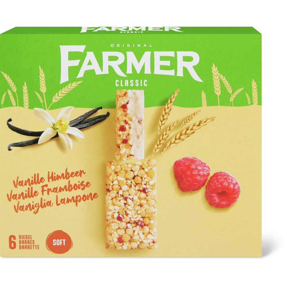 Farmer Classic Getreideriegel Vanille Himbeer