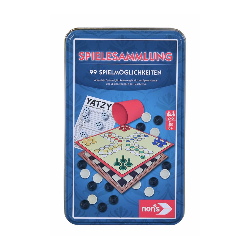 Noris Spiele 606112580 Giochi di Piccoli, in Scatola di Metallo Importato dalla