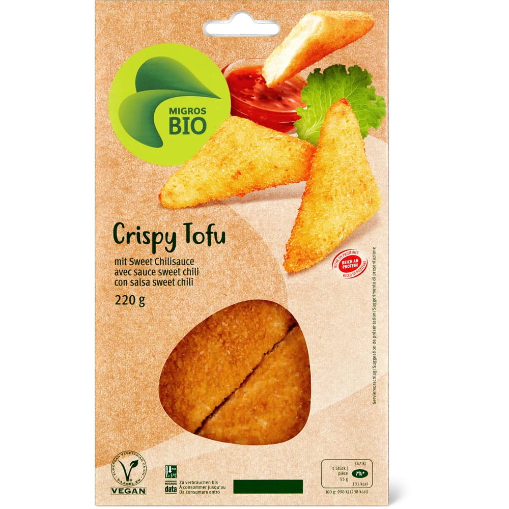 Migros Bio Crispy Tofu mit Sweet Chilisauce