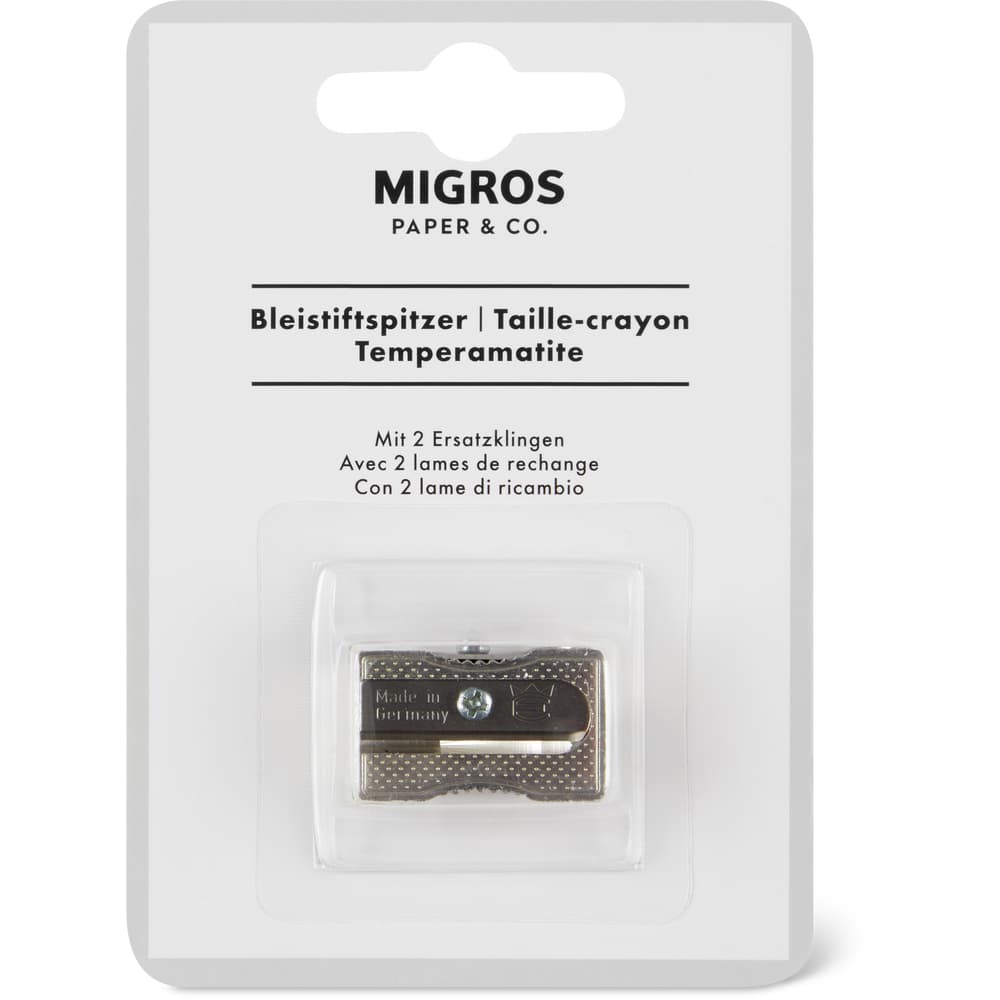 Migros Paper & Co. Bleistiftspitzer 2 Ersatzklingen