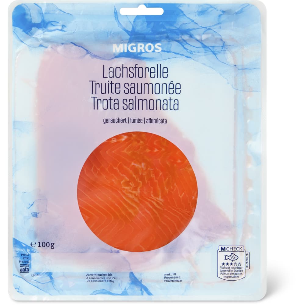 M-Budget Lachsforelle Geräuchert, geschnitten