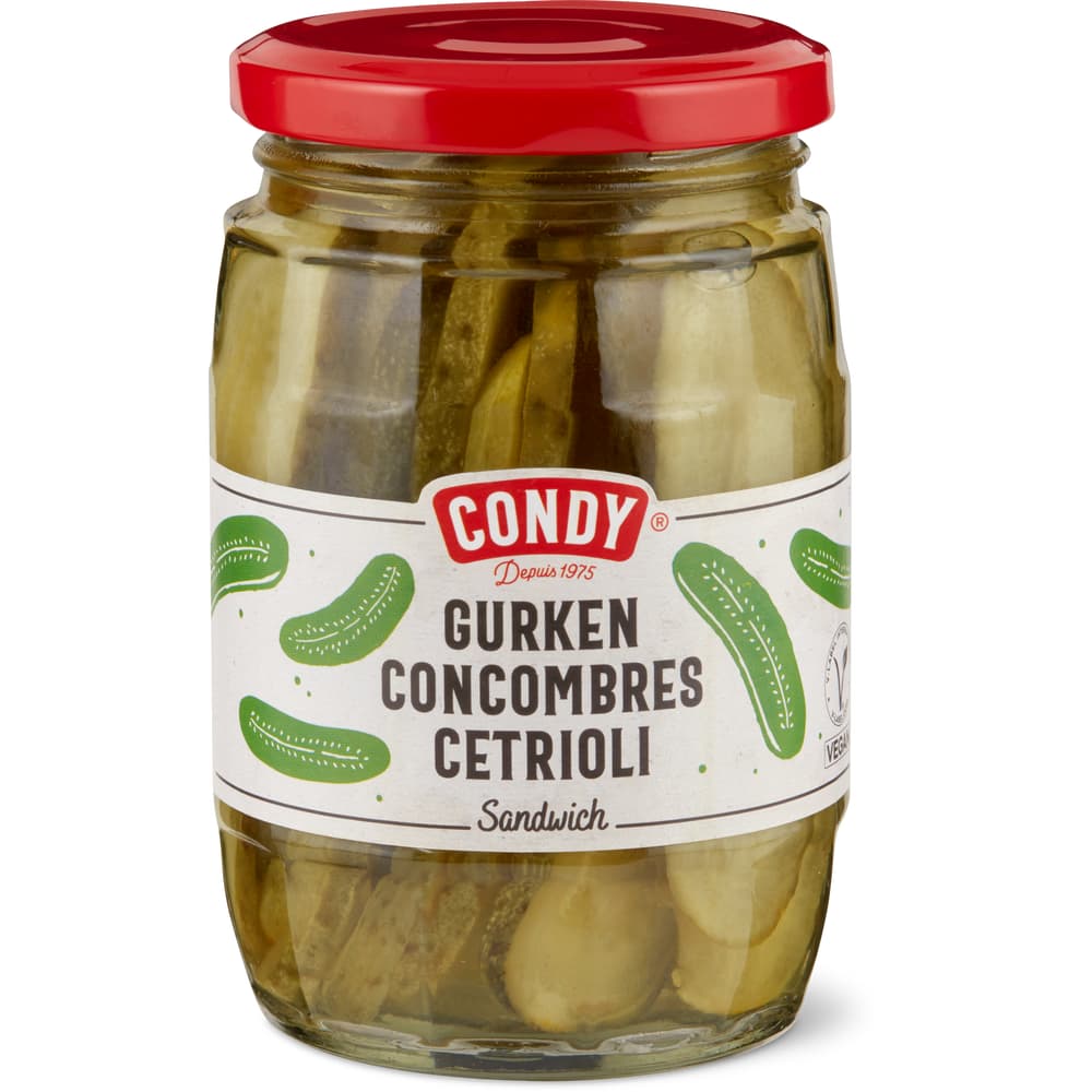 Condy Gurken Sandwich Längsschnitt