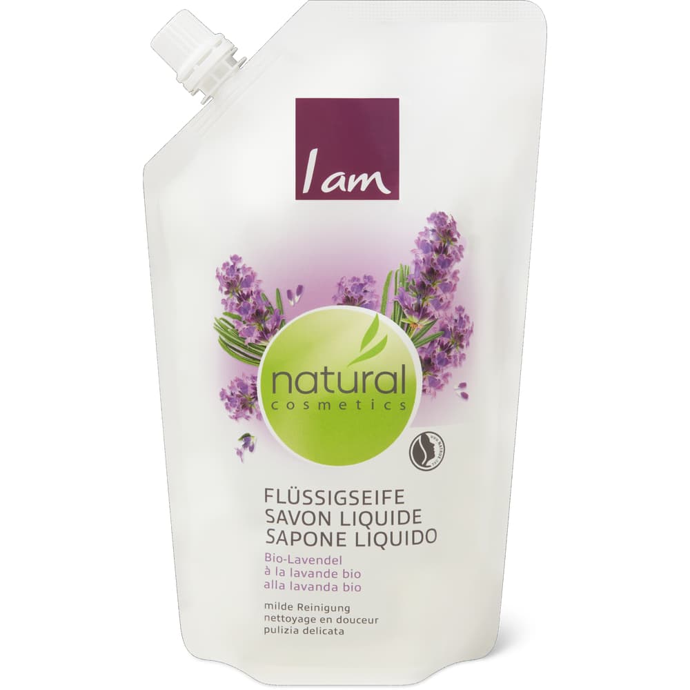 I am natural cosmetics Flüssigseife Bio-Lavendel, Refill