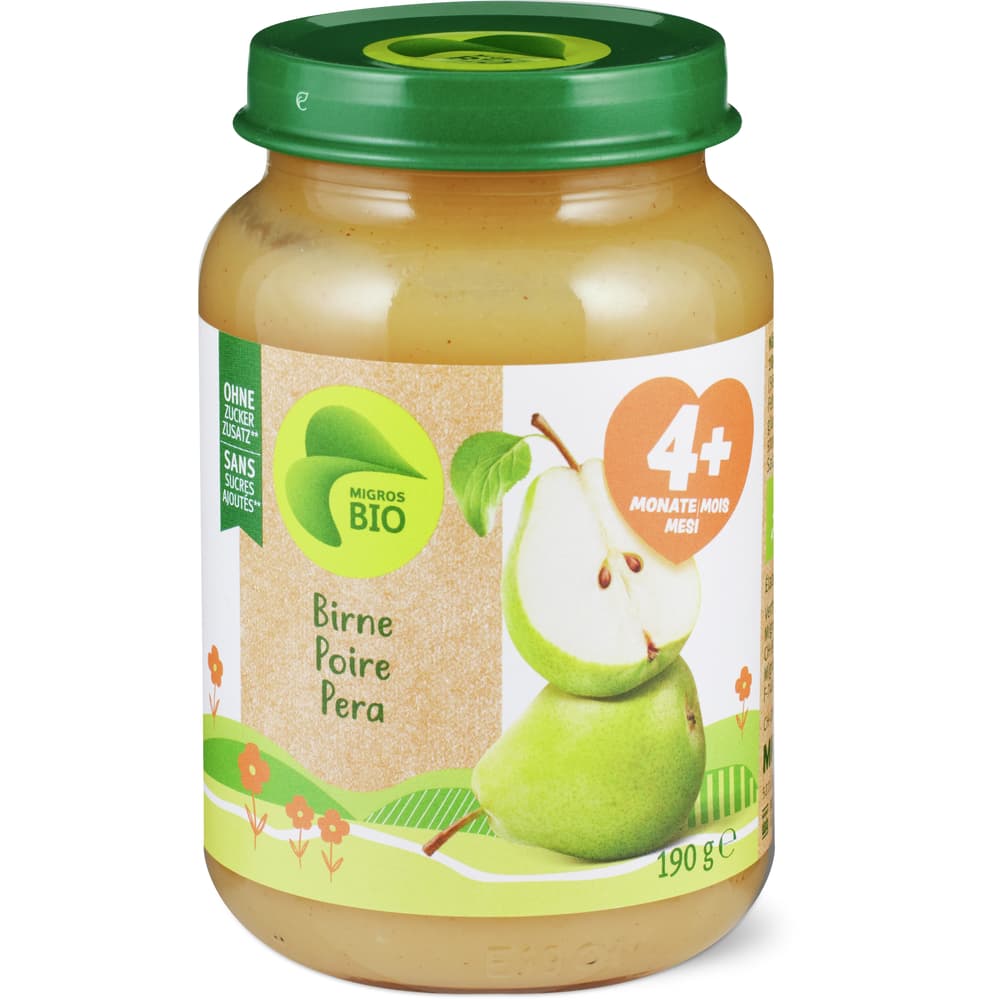 Migros Bio Babygläschen Birne Ab 4 Monaten