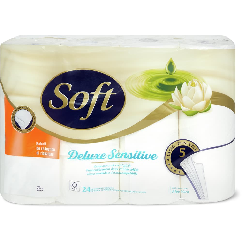 Soft Deluxe Sensitive mit Aloe Vera 5-lagig