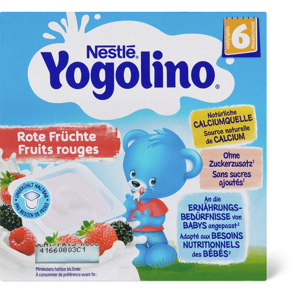 Nestlé Rote Früchte nach 6 Monaten, ohne Zuckerzusatz