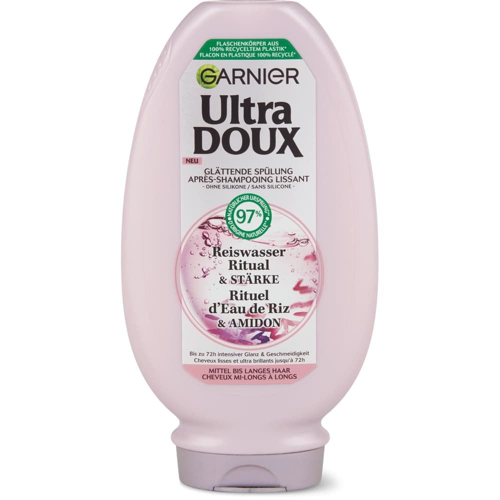 Garnier Ultra Doux Reiswasser Ritual & Stärke Conditioner mittel bis langes Haar