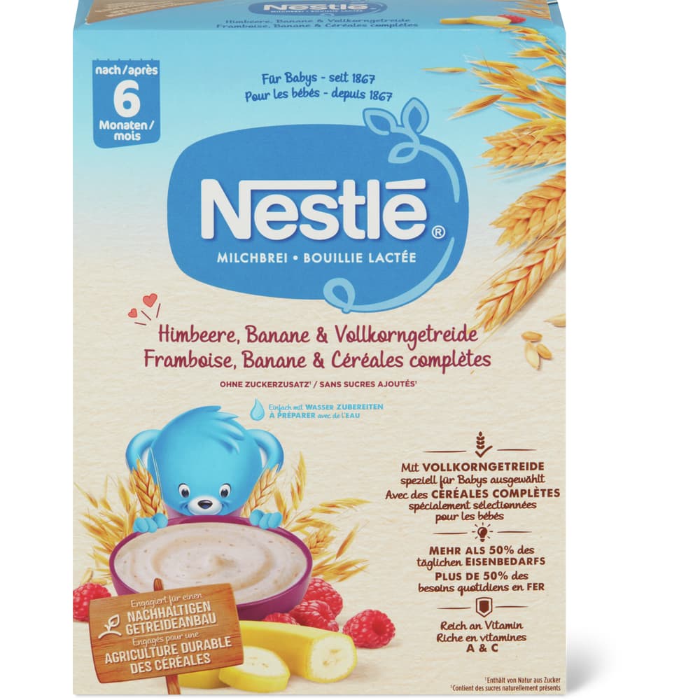 Nestlé Milchbrei Himbeere, Banane und Vollkorncerealien Ab 6 Monaten