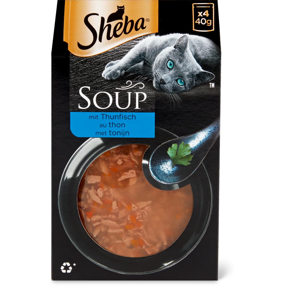 Sheba Classic Soup Geschnetzeltes in der Suppe Thunfischfilet