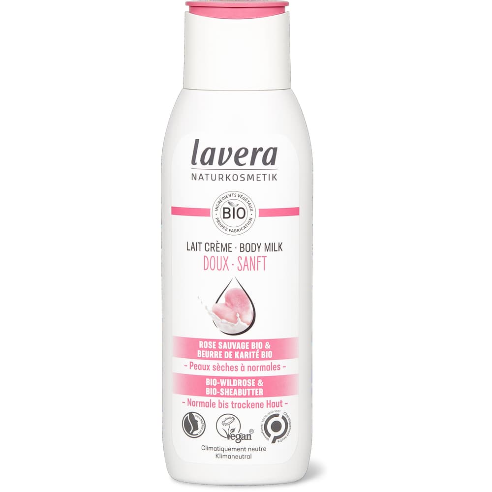 Lavera Sanfte Bodymilk Wildrose & Sheabutter, vegan