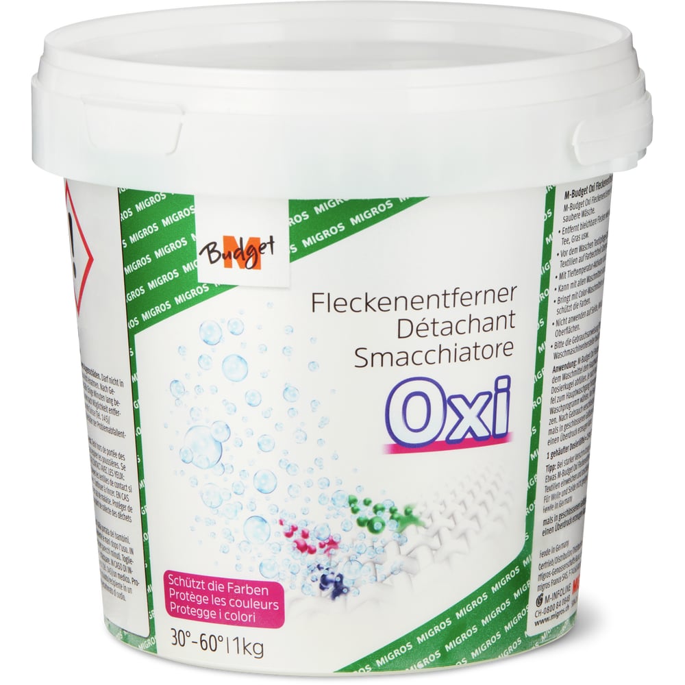 M-Budget Oxi Fleckenentferner Pulver Farben