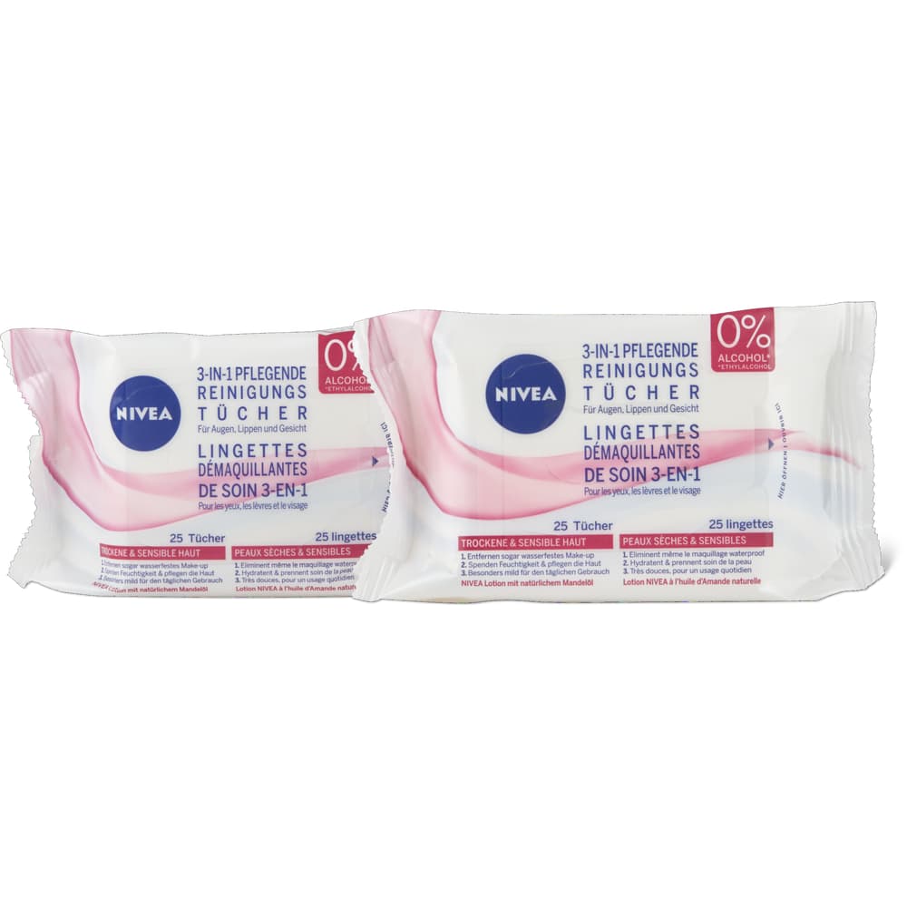Nivea Pflegende Abschminktücher