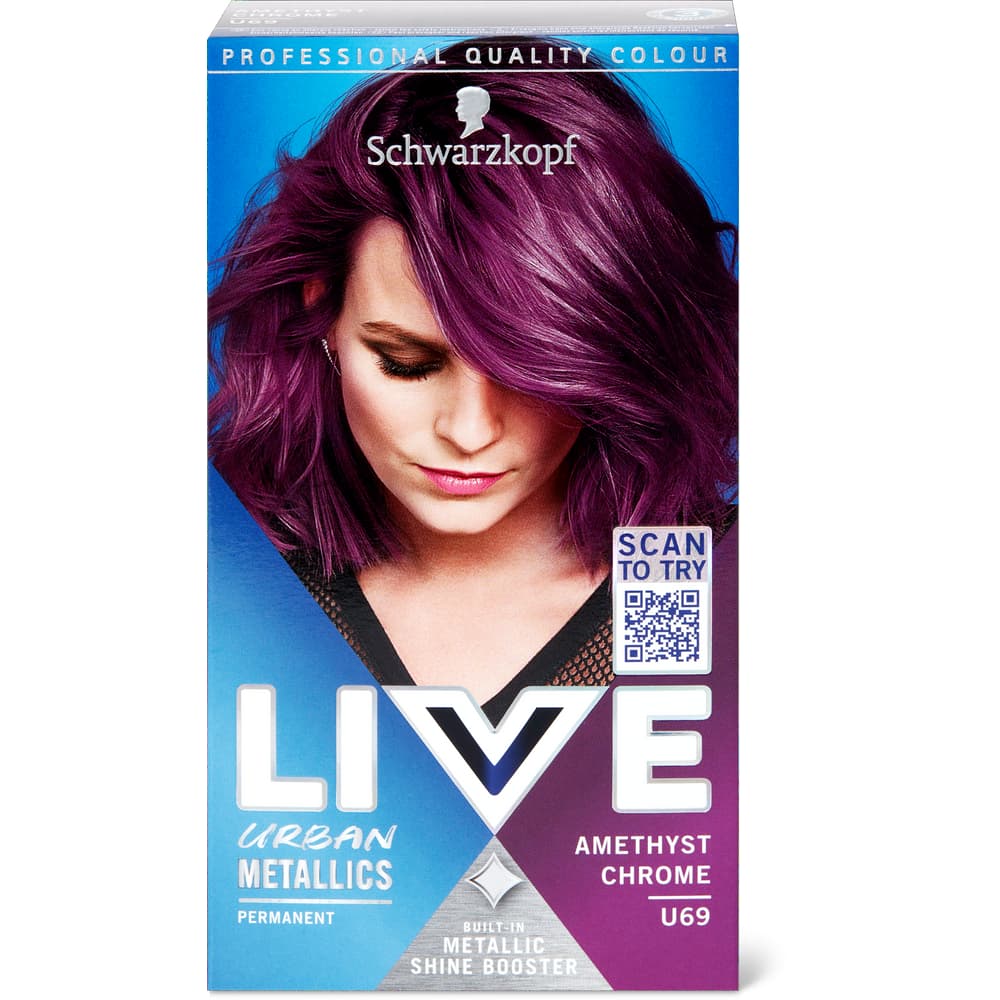 Schwarzkopf LIVE Ultra Brights Tönung U69 Amethyst Chrome